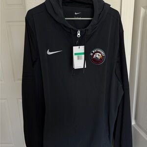 Nike Black Hooded Jacket with Logo